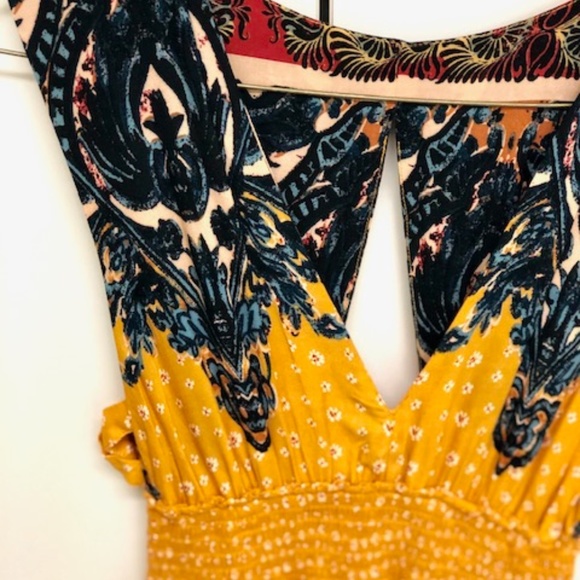 Free People | Walking Through My Dreams | Yellow Mini Dress | Small - Picture 6 of 7